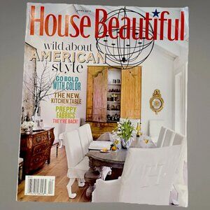 House Beautiful Magazine 2011 April - Wild About American Style  & Poster